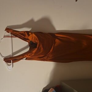 Burnt orange dress